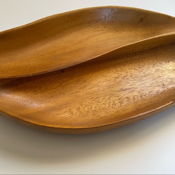 70s vintage wood catch all monkey dish - Picture 3 of 6